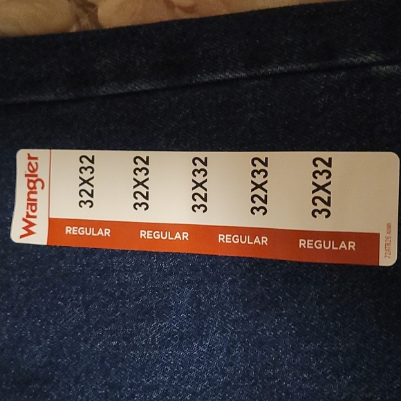 🆕️ Wrangler Men's Regular Fit Jeans Size 32x32 - Picture 8 of 10